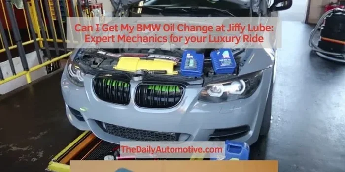 Can I Get My BMW Oil Change at Jiffy Lube Right Now