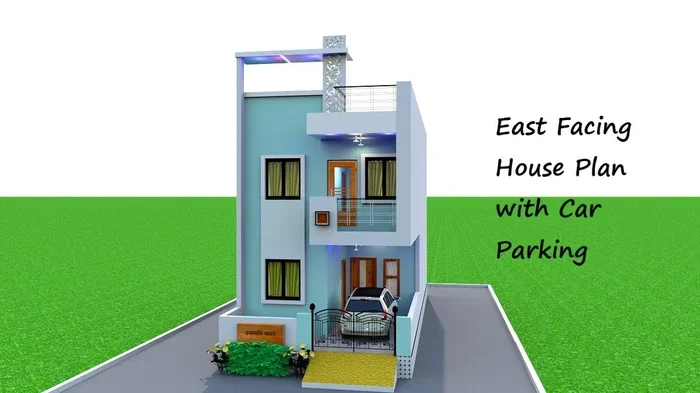30 40 House Plans with Car Parking East Facing Design